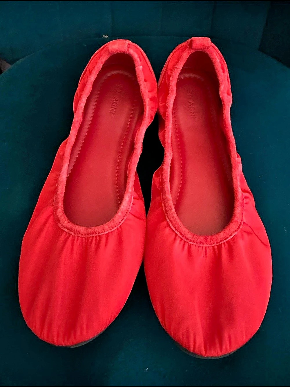 St. Agni Red Ballet Flats EU 39 - Picture 1 of 7